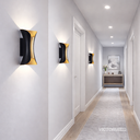 APLIQUE DE PARED IP65 10W 6000K NEGRO 150*70MM AC85-265V