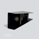 APLIQUE DE PARED IP20 6W 3000K NEGRO 200*200MM AC85-265V