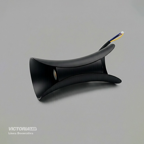 APLIQUE DE PARED IP65 2*5W 3000K NEGRO 150*70MM AC85-265V