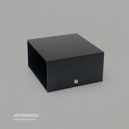 APLIQUE DE PARED IP20 2*3W 3000K NEGRO 100*100MM AC85-265V