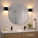 APLIQUE DE PARED IP20 2*3W 3000K NEGRO 100*100MM AC85-265V