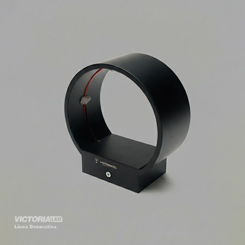 APLIQUE DE PARED IP20 5W 3000K NEGRO 105*100MM AC85-265V