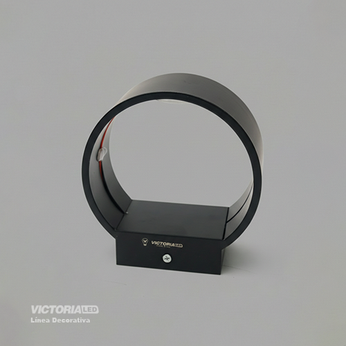 APLIQUE DE PARED IP20 5W 3000K NEGRO 105*100MM AC85-265V