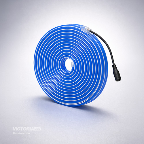 CINTA NEON 5M AZUL IP65 AC100-240V DC12V