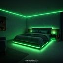 CINTA NEON 5M VERDE IP65 AC100-240V DC12V