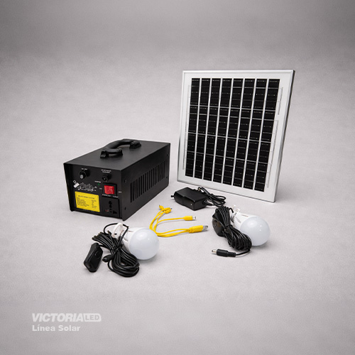 KIT INVERSOR SOLAR AC220V/100W/2FOCOS/2USB