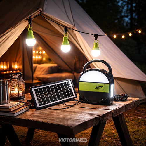 KIT SOLAR PORTATIL LINTERNA/3FOCOS3W/USB