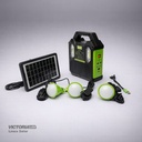 KIT SOLAR PORTATIL LINTERNA/3FOCOS3W/USB