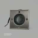 CARCASA PARA PISO CUADRADO 1*MR16 IP67 20U/C