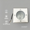 CARCASA PARA PISO CUADRADO 1*MR16 IP67 20U/C