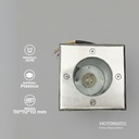 CARCASA PARA PISO CUADRADO 1*GU10 IP67 20U/C