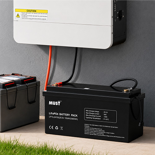 SOLAR BATERIA LITIO 25.6V200AH MUST