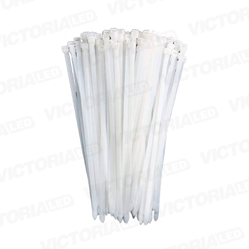 AMARRAS PLASTICAS BLANCA 4.8MMX500MM 100PZAS