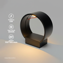 APLIQUE DE PARED IP20 5W 3000K NEGRO 105*100MM AC85-265V