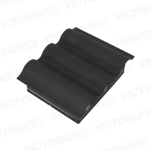 APLIQUE DE PARED IP54 3W*6 3000K NEGRO 208*165MM