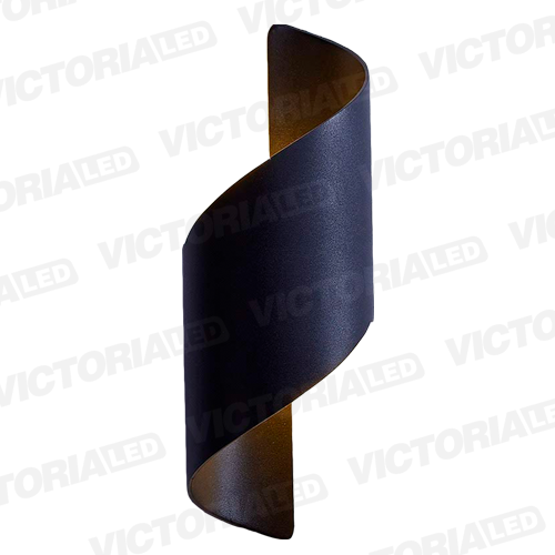 APLIQUE DE PARED IP65 12W 3000K NEGRO 280*100MM AC85-265V