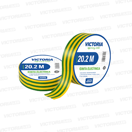 CINTA ELECTRICA VERDE AMARILLO 0.13X19X20.2M FUEGO RETARDANTE 200U