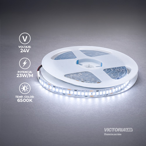 CINTA LED 5M 24V IP20 10MM 240LED 6500K 23W 1600LM