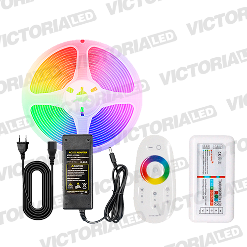 CINTA LED 5M COB RGB IP44 CON CONTROL DIMMER