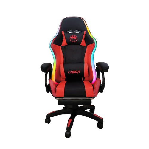 COBRA SILLA GAMING RGB BLACK/RED