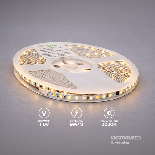 EVA CINTA LED 10M AC110V 2835 IP20 90W CON CONECTORES 50U/C
