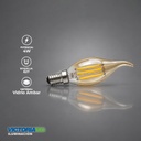 FOCO LED DECORATIVO VINTAGE 4W E14 110V TRANSPARENTE 100U/C