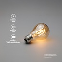 FOCO LED DECORATIVO VINTAGE 4W E27 110V AMBAR 100U/C