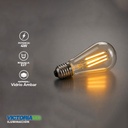 FOCO LED DECORATIVO VINTAGE 8W E27 110V AMBAR 100U/C