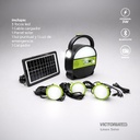 KIT SOLAR PORTATIL LINTERNA/3FOCOS3W/USB/RADIO/MP3/BLUETOOTH