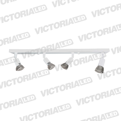 LAMPARA DECORATIVA 4*GU10 METAL BLANCO