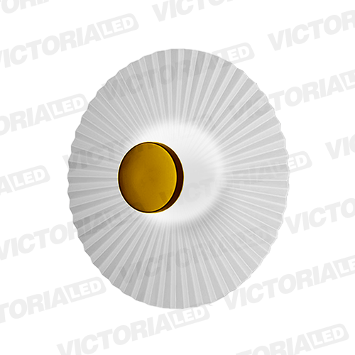 LAMPARA DECORATIVA DE PARED LED METAL DORADO