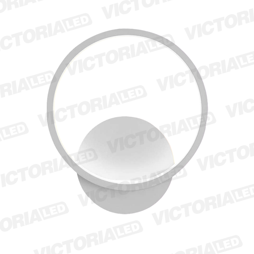 LAMPARA DECORATIVA DE PARED LED METAL/SILICON WHITE