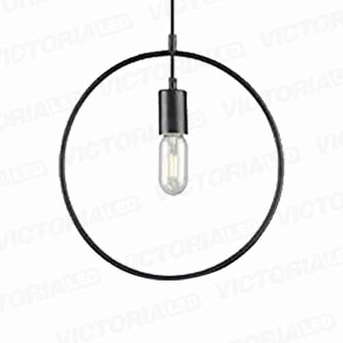 LAMPARA DECORATIVA DE TECHO 1*E27 METAL NEGRO