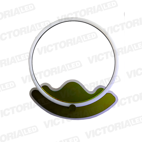 LAMPARA DECORATIVA DE TECHO LED METAL/ACRILICO GOLD