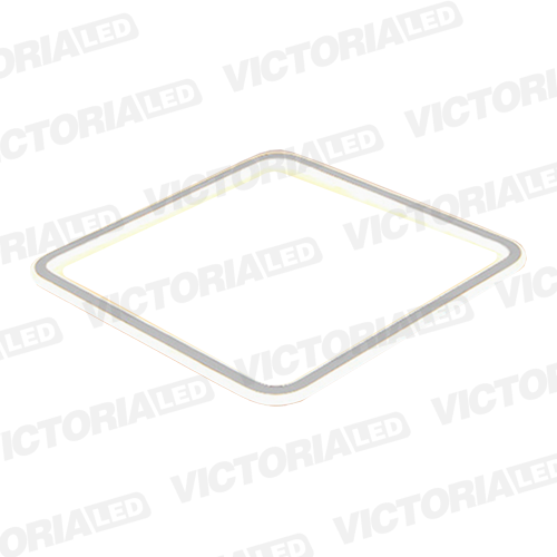 LAMPARA DECORATIVA DE TECHO LED METAL/ACRILICO WHITE