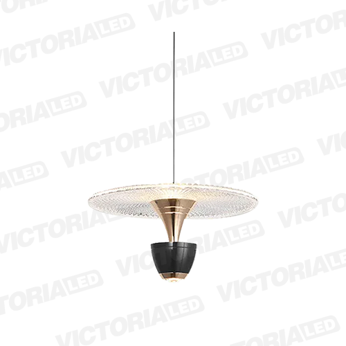 LAMPARA DECORATIVA LED 12W 3000K ALUMINIO BLACK