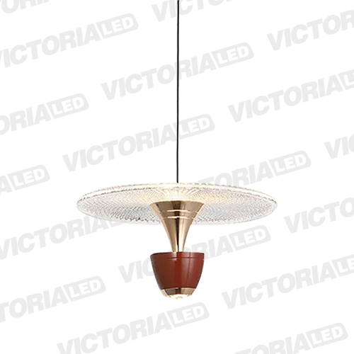 LAMPARA DECORATIVA LED 12W 3000K ALUMINIO BROWN