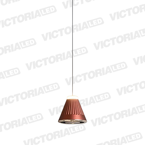 LAMPARA DECORATIVA LED 12W 3000K ALUMINIO BROWN