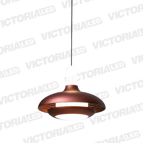 LAMPARA DECORATIVA LED 12W 3000K ALUMINIO BROWN