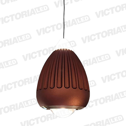 LAMPARA DECORATIVA LED 12W 3000K ALUMINIO BROWN