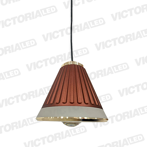 LAMPARA DECORATIVA LED 12W 3000K ALUMINIO BROWN