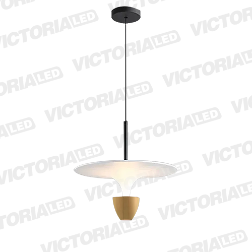 LAMPARA DECORATIVA LED 12W 3000K ALUMINIO GOLD