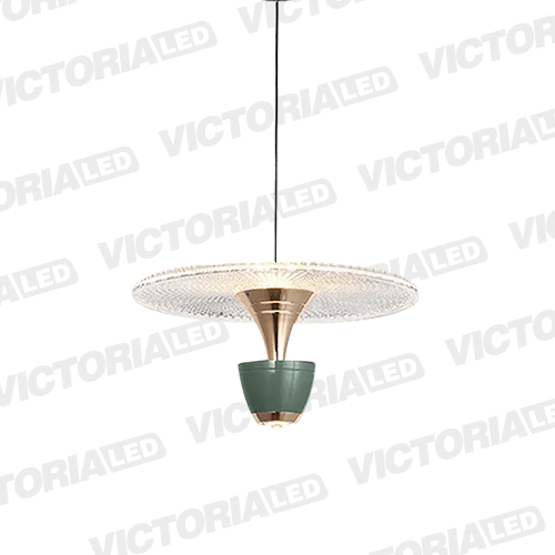 LAMPARA DECORATIVA LED 12W 3000K ALUMINIO GREEN