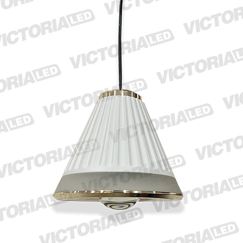 LAMPARA DECORATIVA LED 12W 3000K ALUMINIO WHITE
