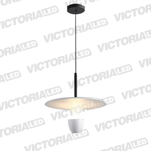 LAMPARA DECORATIVA LED 12W 3000K ALUMINIO WHITE