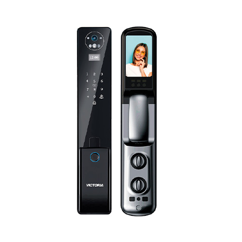 SMART CHAPA ALUMINIO 400*72MM TOUCH/LECTOR HUELLA/APP ALEXA