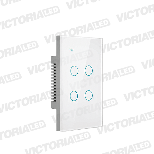 SMART INTERRUPTOR 4CH WIFI TUYA BLANCO 86U/C