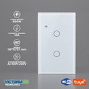 SMART INTERRUPTOR DOBLE WIFI TUYA BLANCO 86U/C