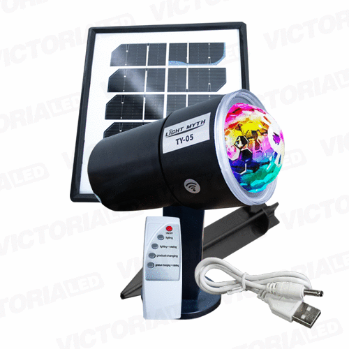 SOLAR APLIQUE RGB