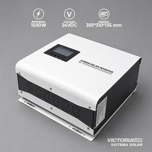 SOLAR INVERSOR 1500W/24V ONDA PURA MPPT40A HIBRIDO